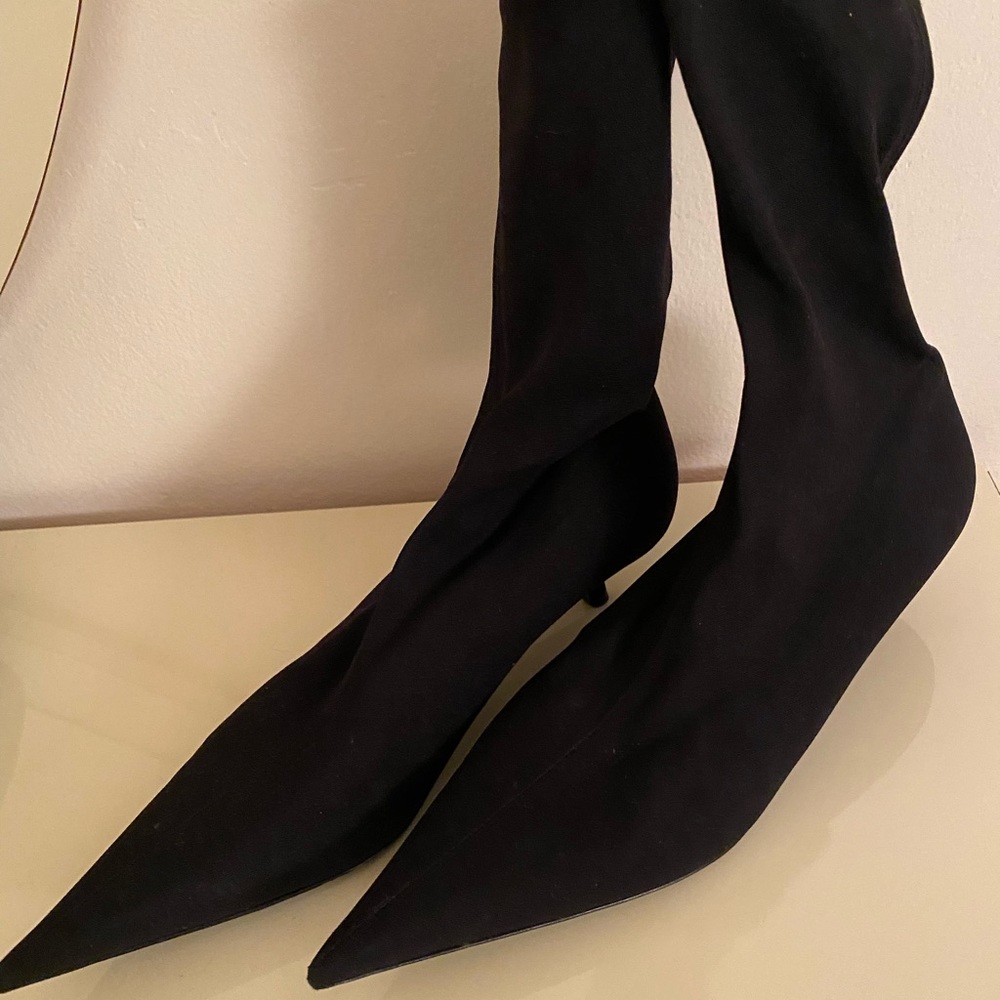BALENCIAGA black sock boot.